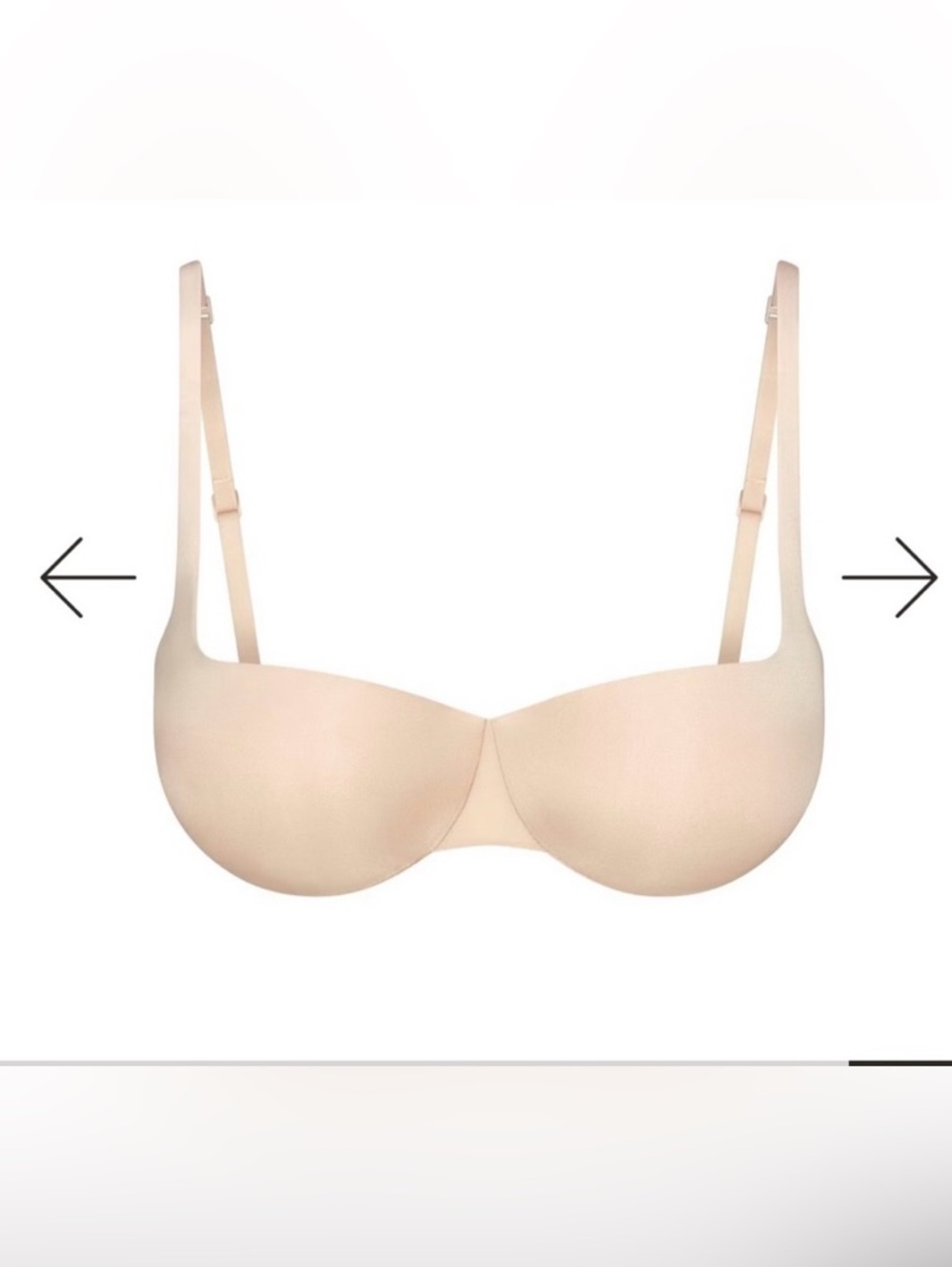 SKIMS Balconette  Ultimate Push Up Bra Sand NWT!!!  34C - Picture 2 of 5